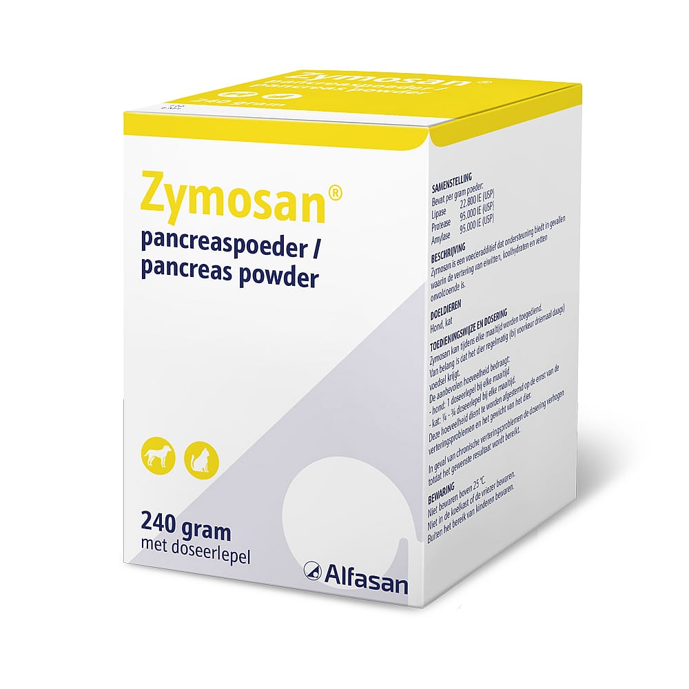 Zymosan Pancreas Alfasan voedingssupplement Hond Kat