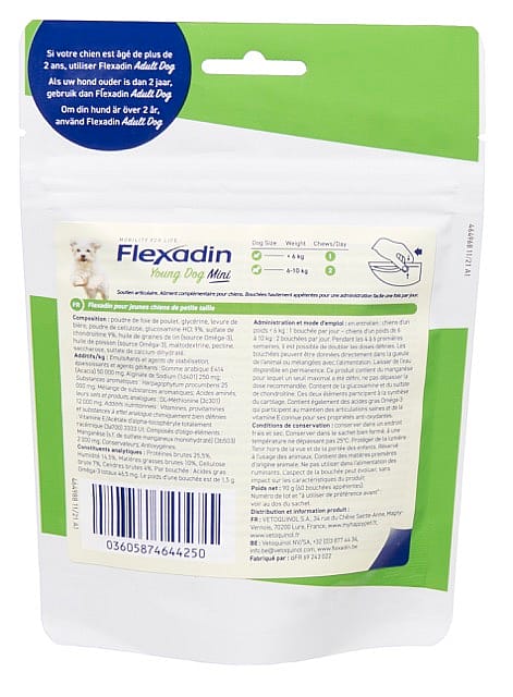 Flexadin Young Dog Mini - 60 Kauwbrokjes