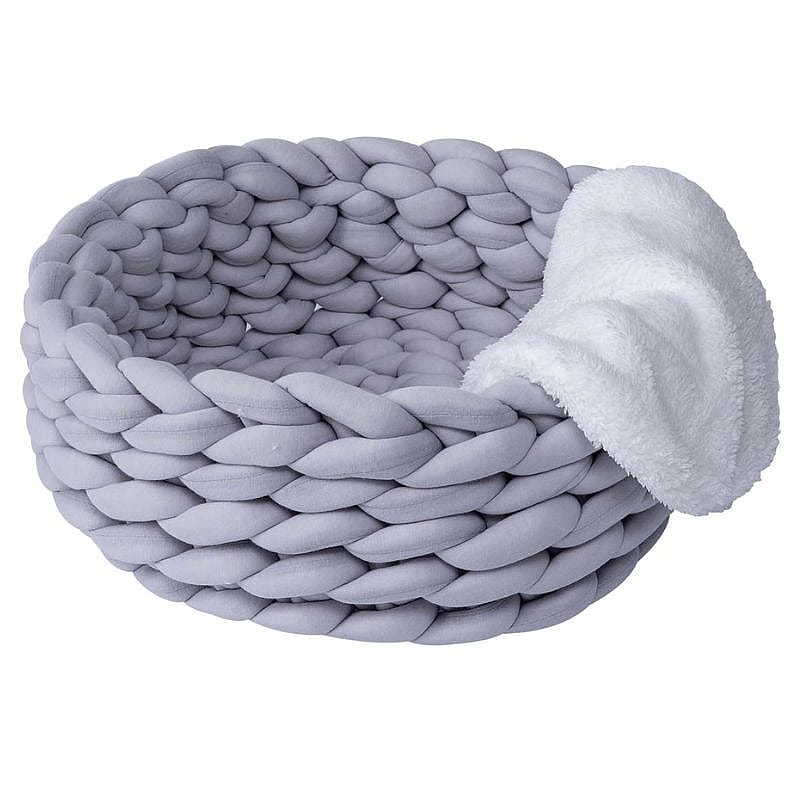 Quapas! Cat bed woven Grey Kat