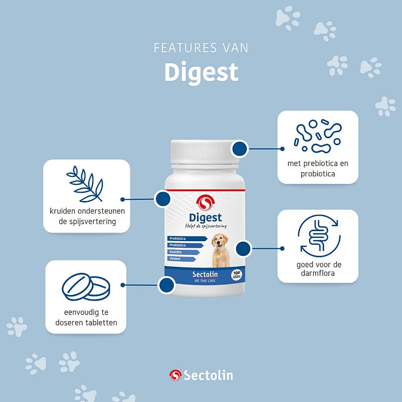Sectolin Digest Hond 100 tabletten