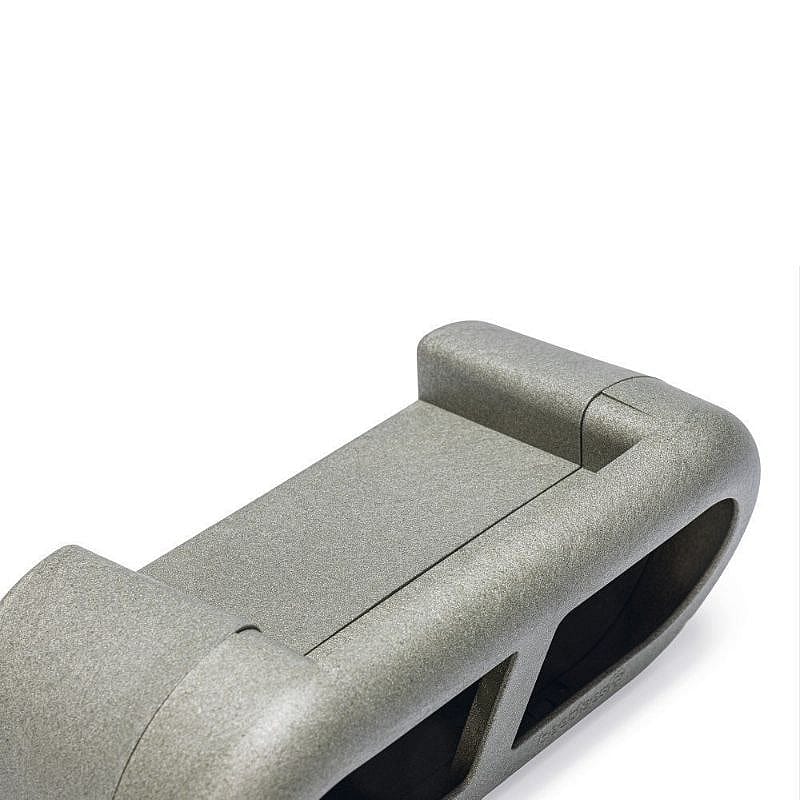 metalen, grijs, kledinghanger, harde kunststof, elliptische vorm