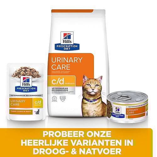 Hill's Prescription Diet CD Multicare Urinary Care Kattenvoer 12 x 85 gram maaltijdzakjes - Kip