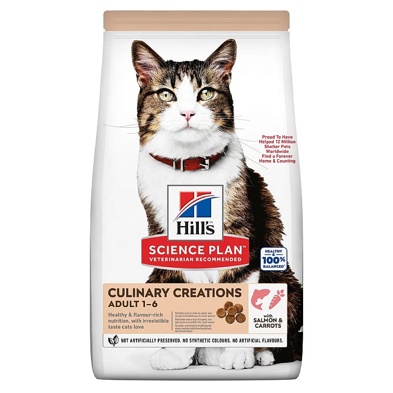Hill's Science Plan Culinary Creations Adult Kattenvoer met Zalm & Wortels 10 kg