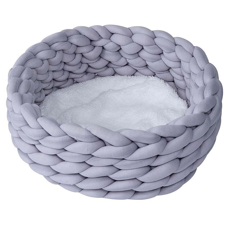 Quapas! Cat bed woven Grey Kat