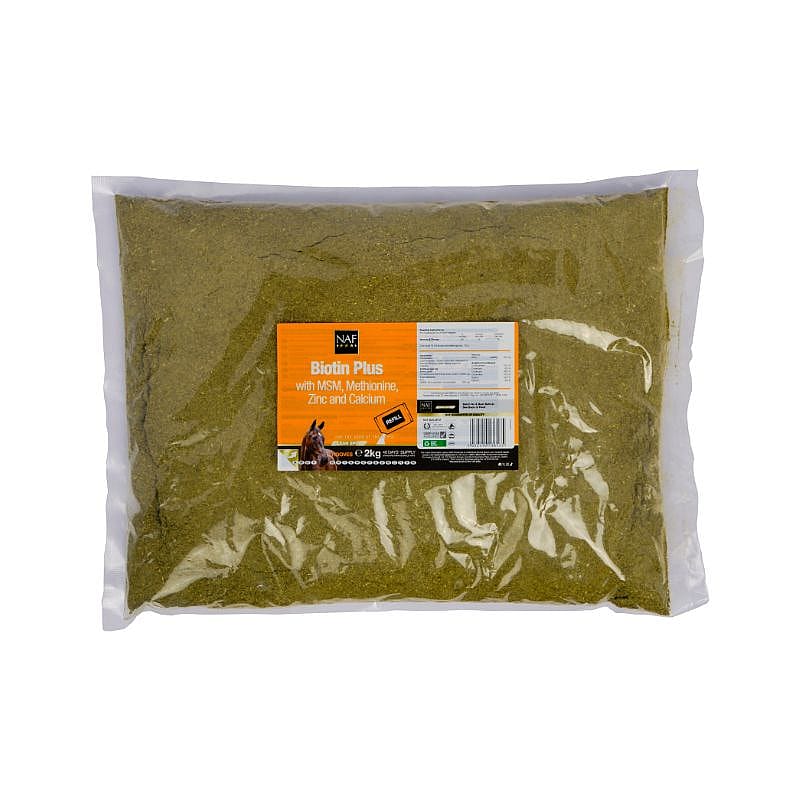 NAF Biotine Plus – Supplement voor hoefgezondheid bij paarden 2 kg Navulling