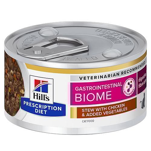 Hill's Prescription Diet Gastrointestinal Biome Kattenvoer Stoofpotje 24 x 82 gram
