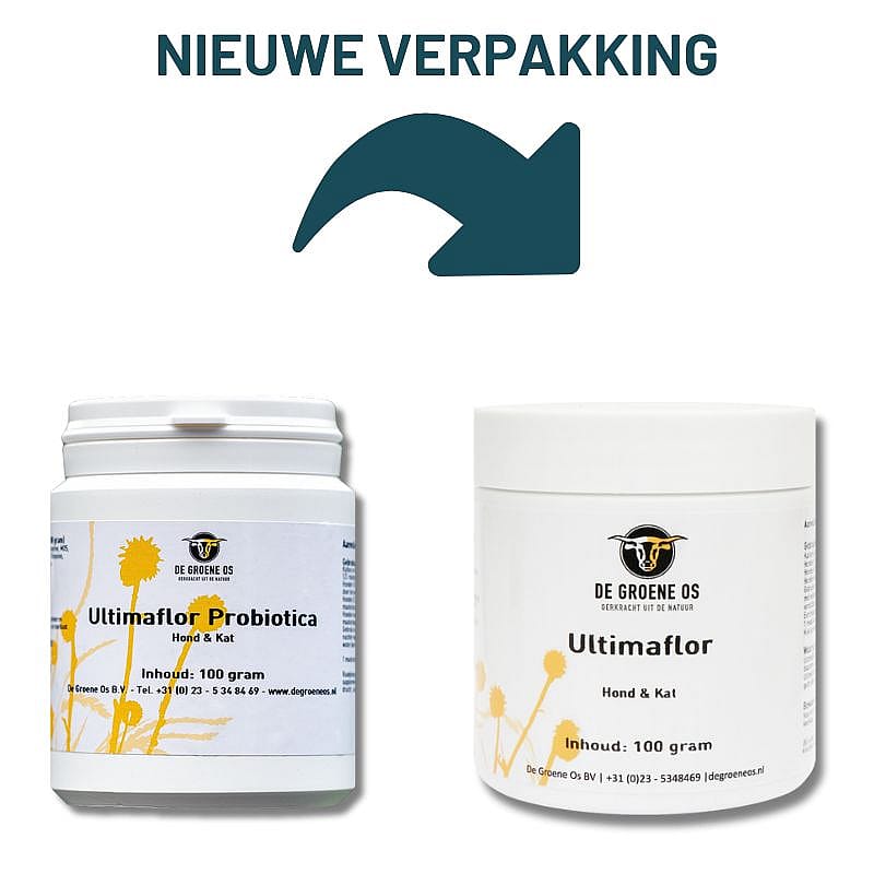 Groene Os Ultimaflor Probiotica Hond Kat 100 gram