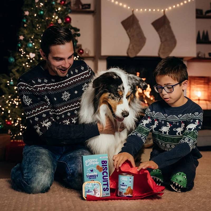 Edgard & Cooper Limited Edition "Kerst" Adult Hondenvoer Kuipjes Kalkoen 11 x 150 gram