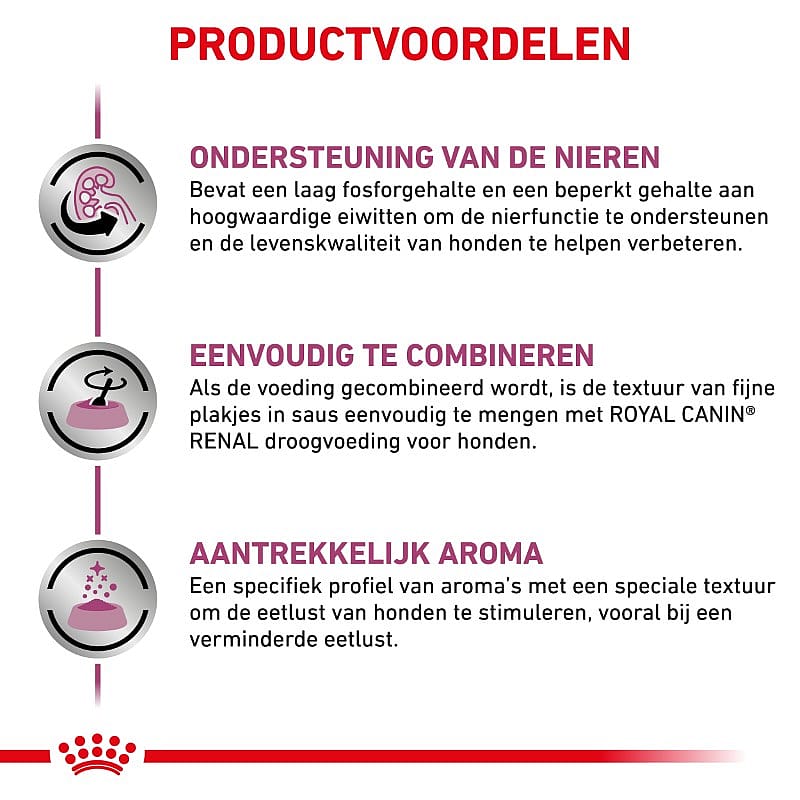 Royal Canin Renal Hond 12 x 100 gram maaltijdzakjes