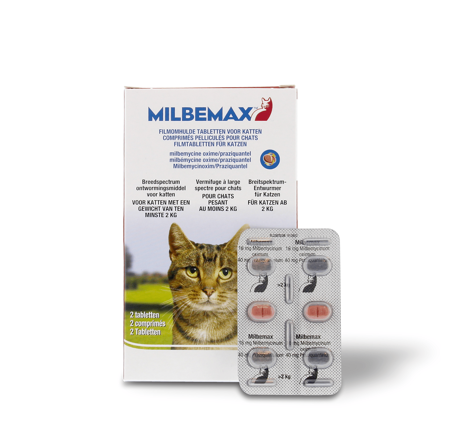 Milbemax Grote Kat Ontwormingstabletten 2 tabletten