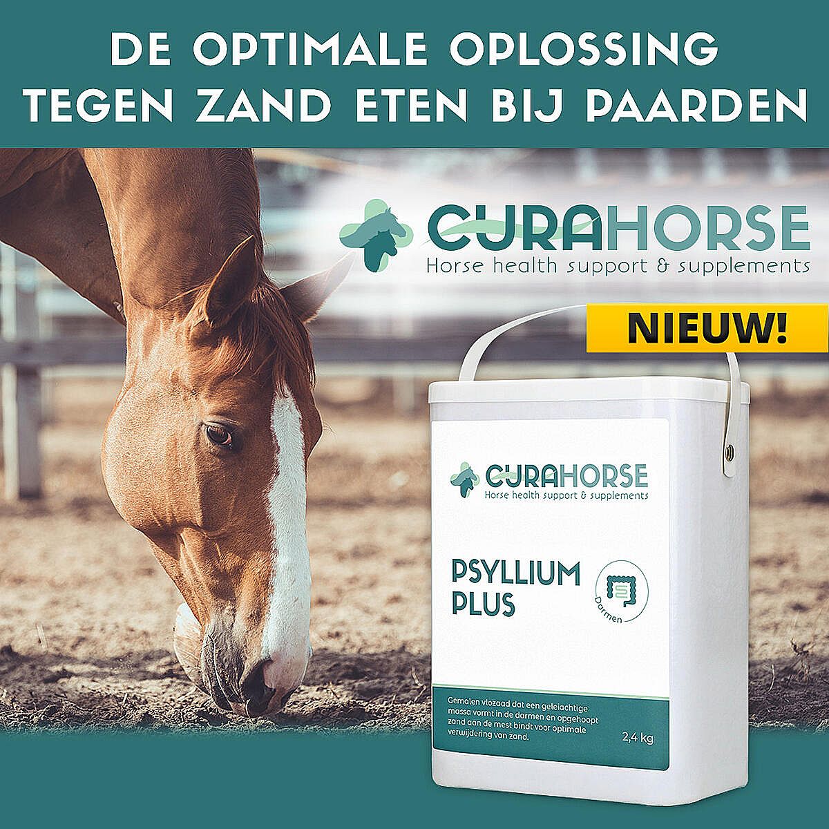 CuraHorse Psyllium Plus Zand Darm Paard 2.65 kg
