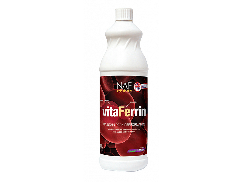 NAF Vitaferrin – IJzerrijk supplement voor sportpaarden 1 liter