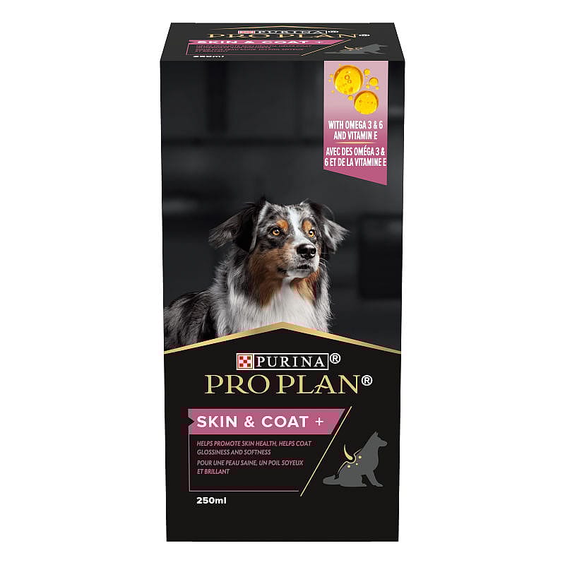 Purina Pro Plan Skin & Coat+ Supplement Hond 250 ml