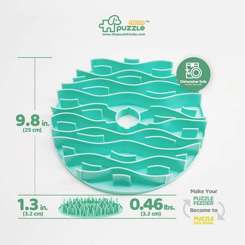 Puzzle Slow Feeder Ø 25 cm Grote Hond Slowing Mat - Ø 24 cm - accessoire los