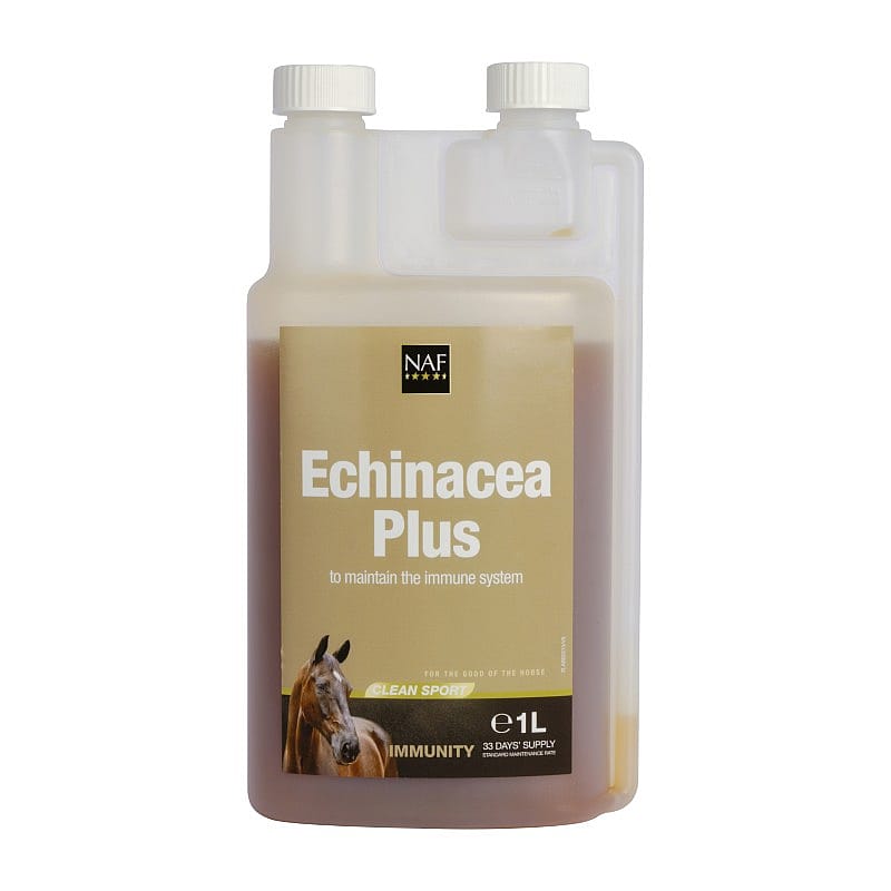NAF Echinacea Plus 1 liter – Natuurlijke ondersteuning van het immuunsysteem bij paarden
