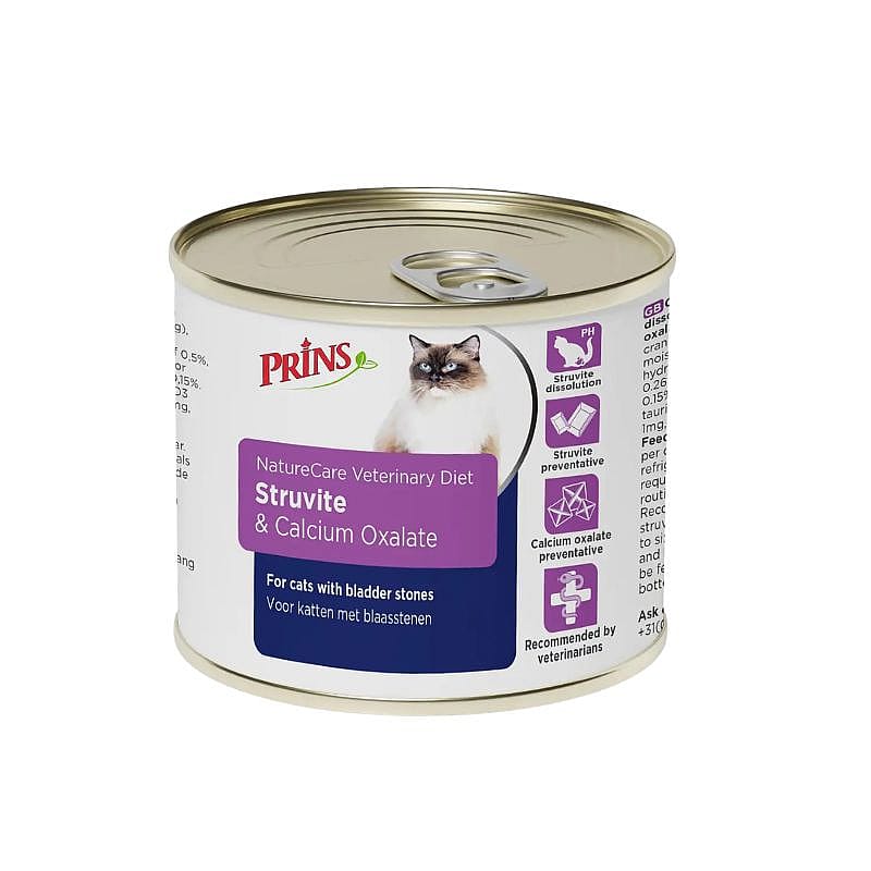 kattenvoer, struviet, calciumoxalaat, blikvoer, natuurzorg, kattenvoer, struviet, calciumoxalaat, blikvoer, NatureCare Veterinairy Diet