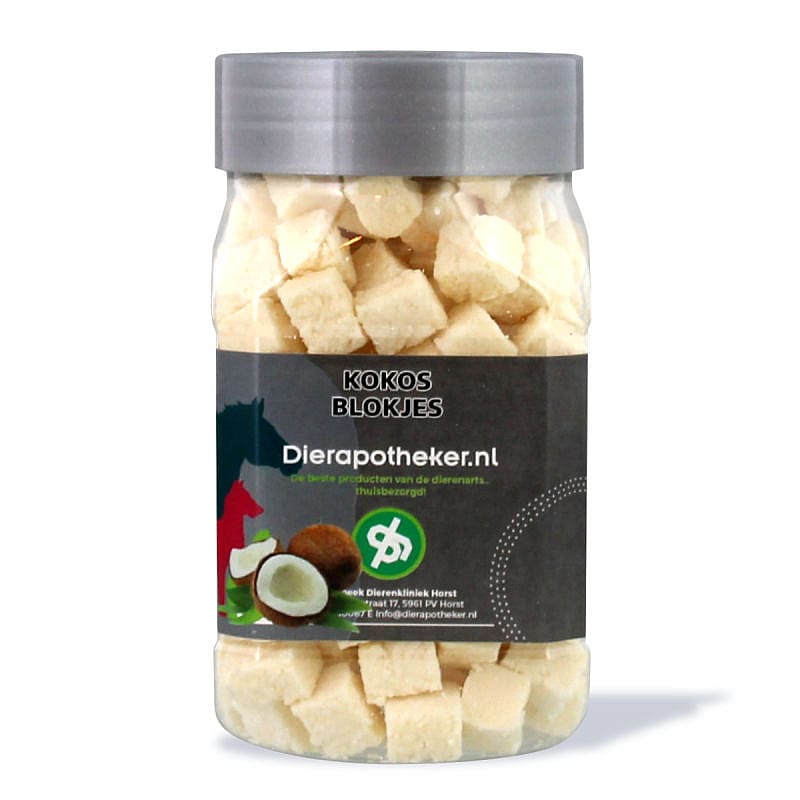 Datumvoordeel (op=op) Dierapotheker Kokos Blokjes Snack 240 gram