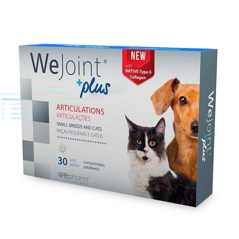 Wepharm WeJoint Plus Gewrichten 30 tabletten  Small breed hond & kat