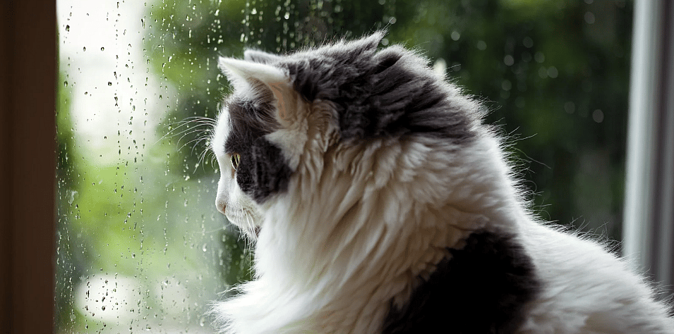 Kat-hond-regen