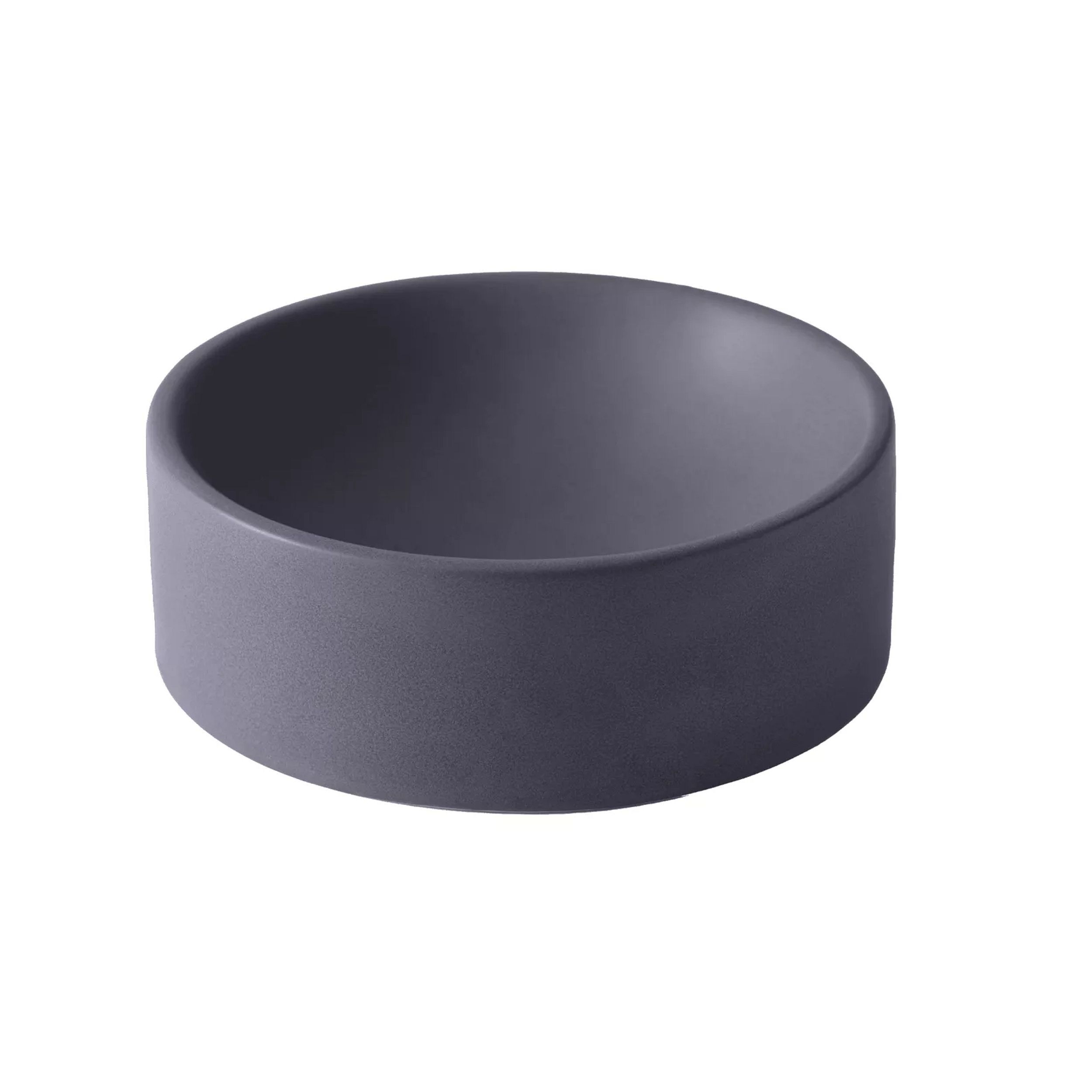 rond bakje, vaste schaal, grijs/blauw, mat afwerking, keukenaccessoire