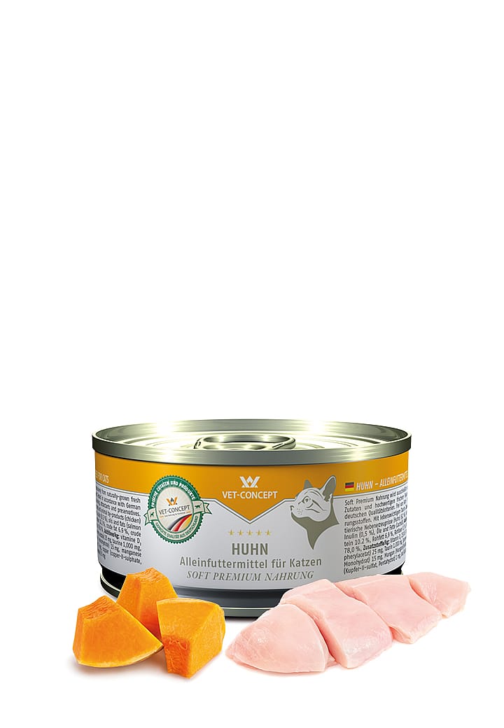 Vet-Concept Kip Kattenmenu blikjes 6 x 100 gram