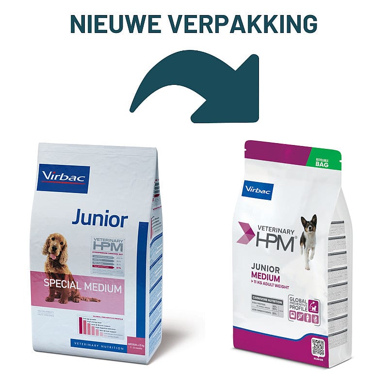 HPM Junior Medium Dog 3 kg