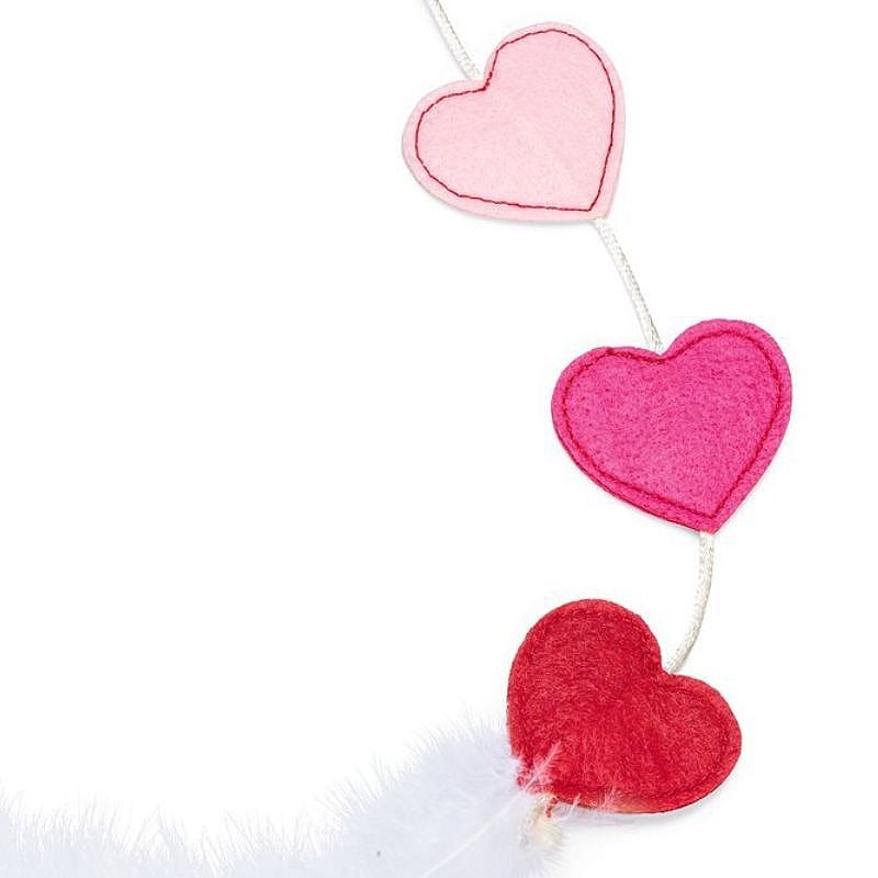 Beeztees Valentijn Kattenspeelgoed Kattenhengel Hartjes Kat
