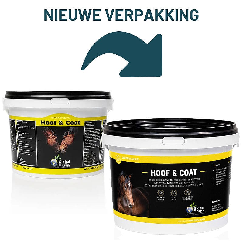 Global Medics Hoof & Coat Hoeven Vacht Paard 2 kg Global Medics Hoof & Coat Hoeven Vacht Paard 2 kg
