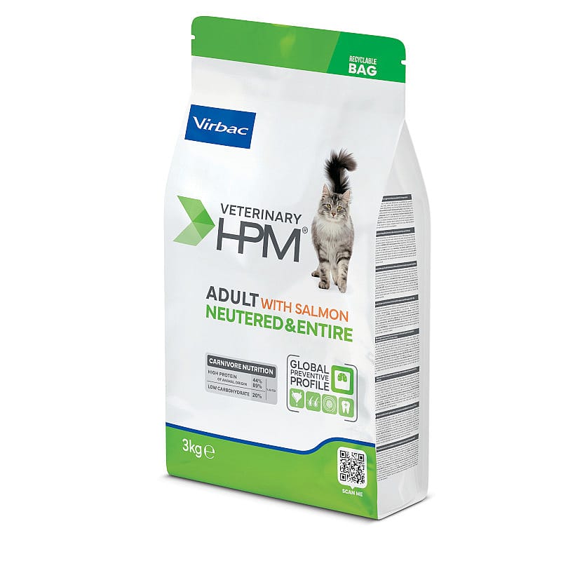 HPM Adult Neutered & Entire Cat Salmon 3 kg