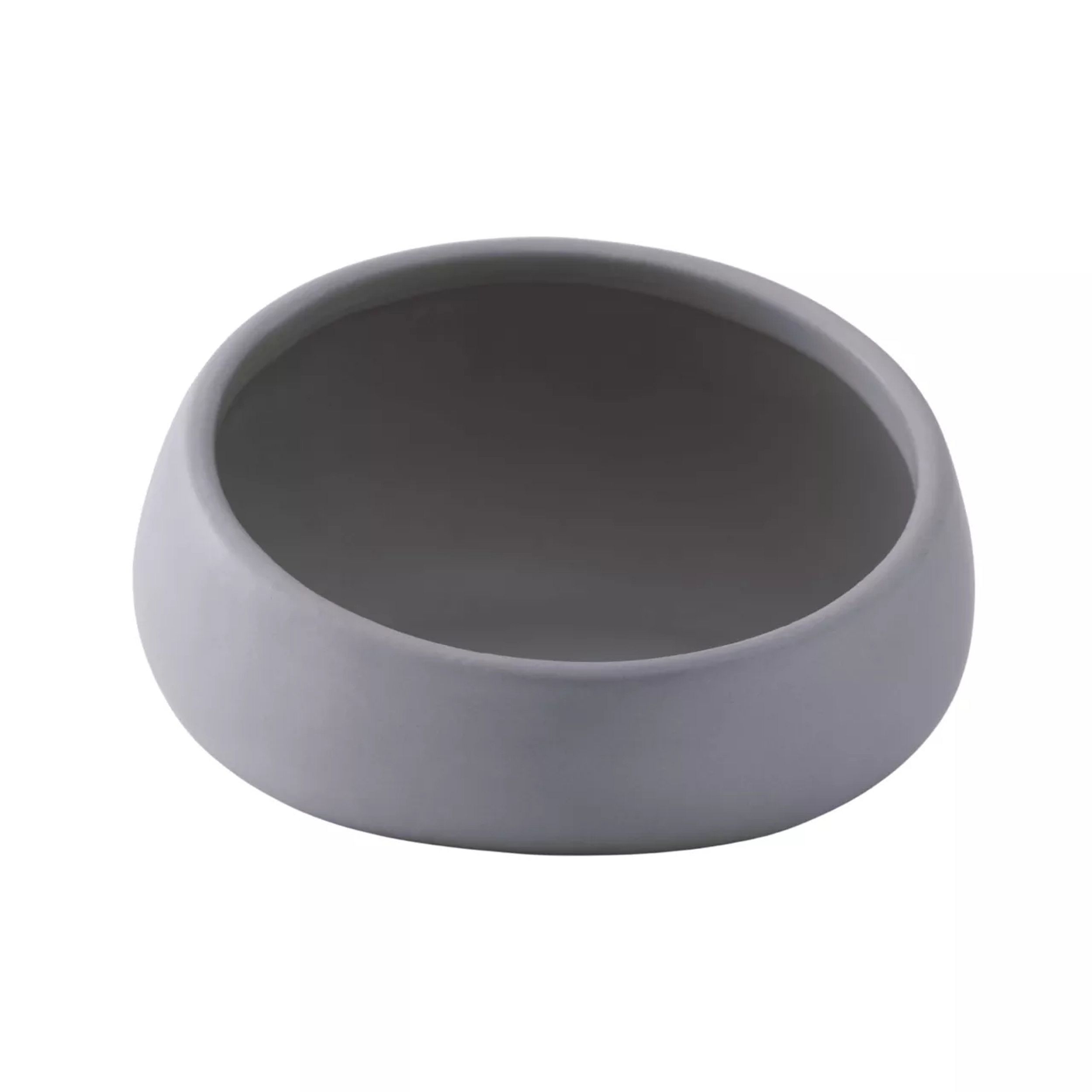 kommen, visueel geselecteerd, -, kom, houder, ring, grijs, ceramiek