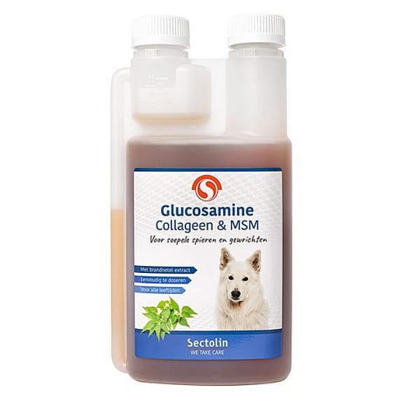 Sectolin Glucosamine, Collageen & MSM Gewrichten Hond 500 ml