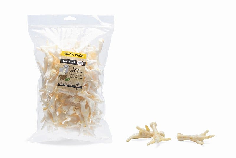 Beeztees Gepofte Kippenpoten Mega Pack Hondensnack 750 gram
