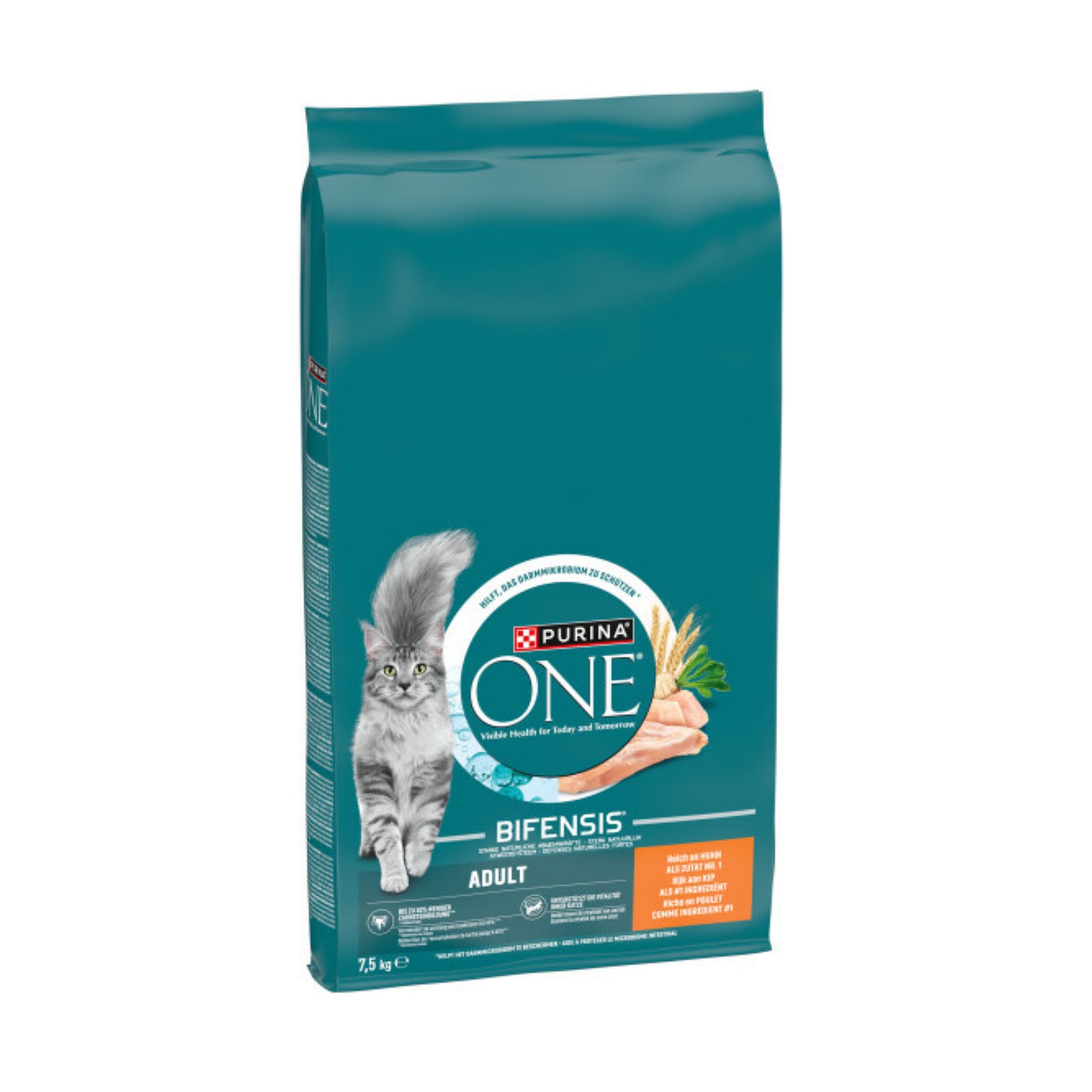 Purina One Adult Kat 7,5 kg kip & volkoren granen