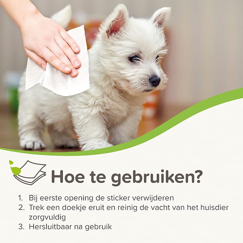 Beaphar Dierendoekjes Sensitive Hond Kat 30 stuks