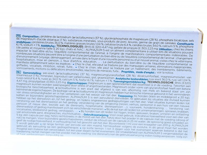 Alphazium 5 Hond Kat 30 Capsules