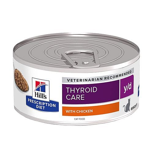 Hill's Prescription Diet YD Thyroid Care Kattenvoer 24 x 156 gram blikjes