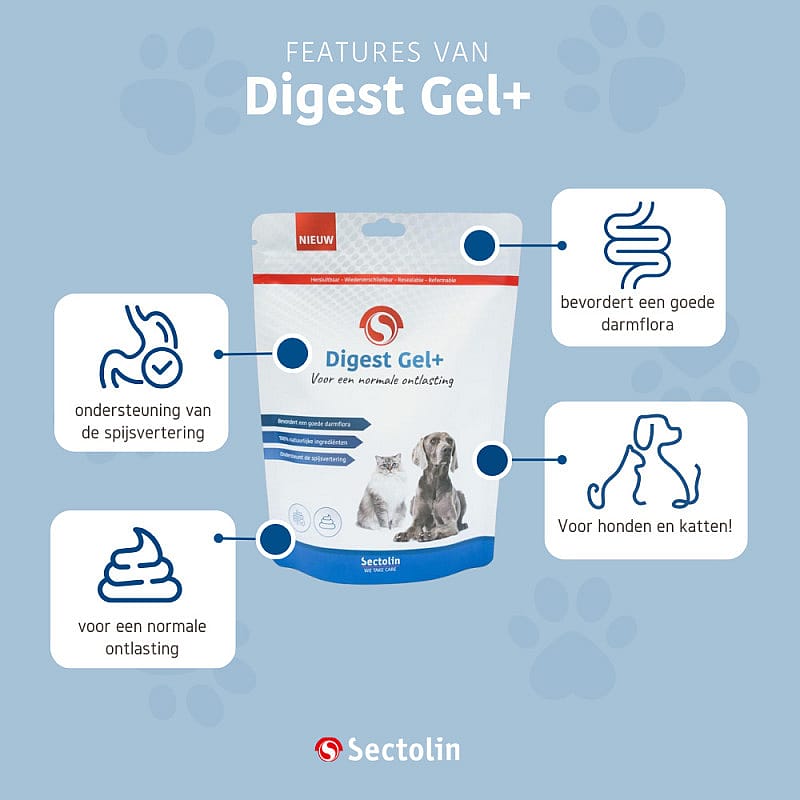 Sectolin Digest Gel+ Hond Kat 100 gram