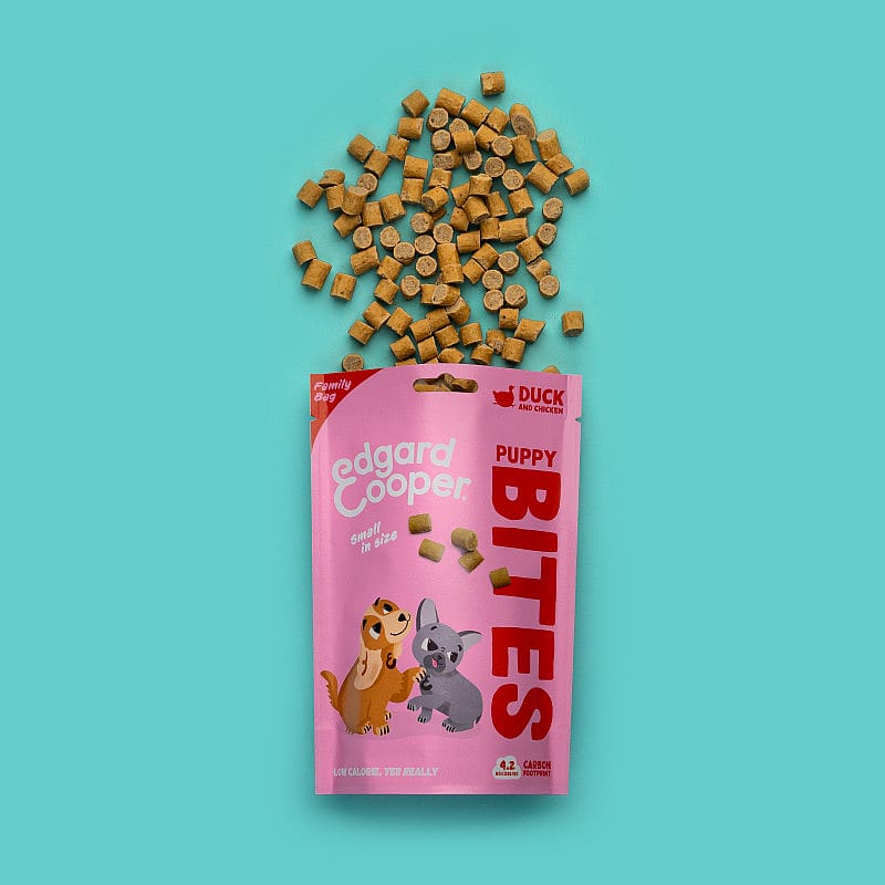 Edgard & Cooper Puppy Bites Eend & Kip Small - 120 gram