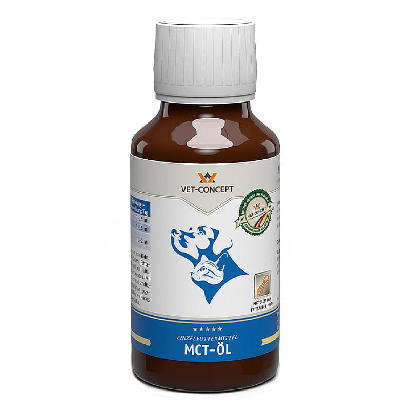 dog conditioner, vet concept, MCT-olie, futterstof, tinctuur