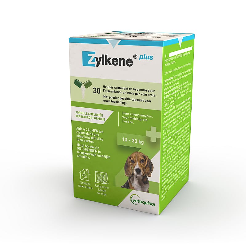 Zylkene Plus Antistress Capsules 30 stuks - 225 mg - Hond 10-30 kg