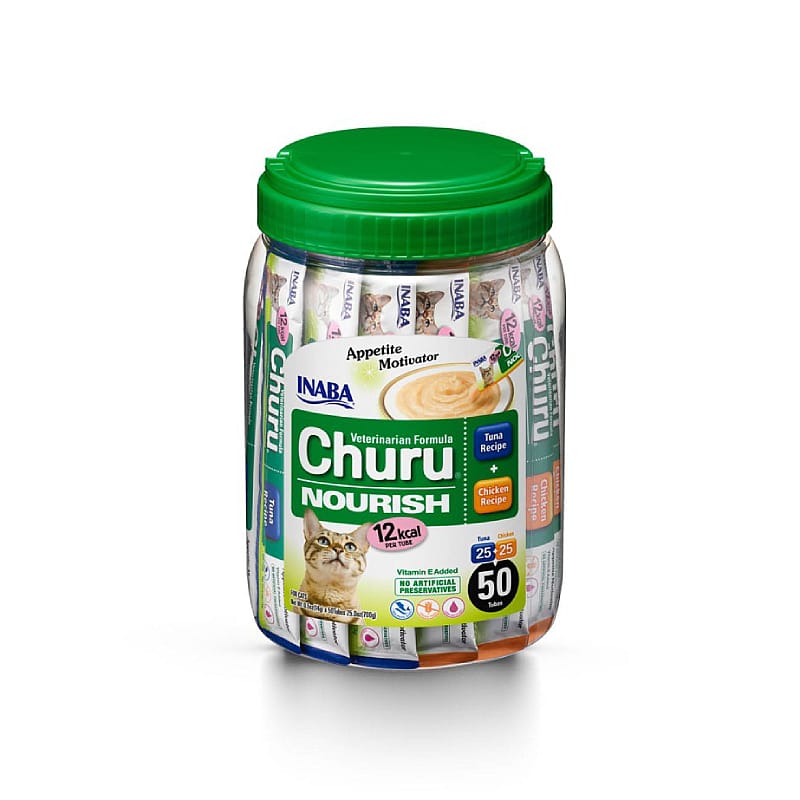 Inaba Churu Nourish Appetite Motivator Kip & Tonijn Kat 50 stuks