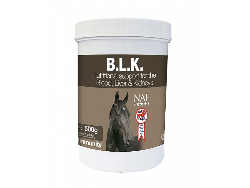 NAF B.L.K. – Ondersteuning van bloedkwaliteit en prestaties bij paarden 500 gram