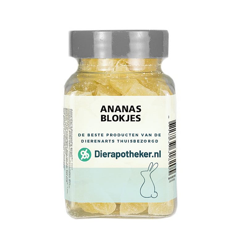 Dierapotheker Ananas Blokjes Snack 70 gram