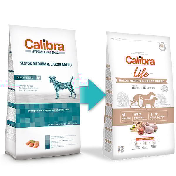 Calibra Hond Life Senior Medium and Large Breed Chicken