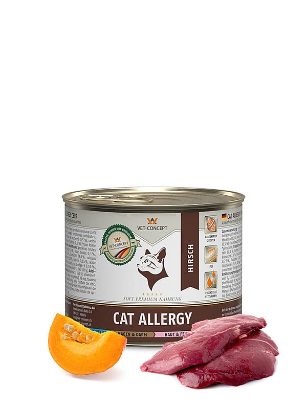 Vet-Concept Cat Allergy Hert Kattenmenu 6 x 200 gram blikjes