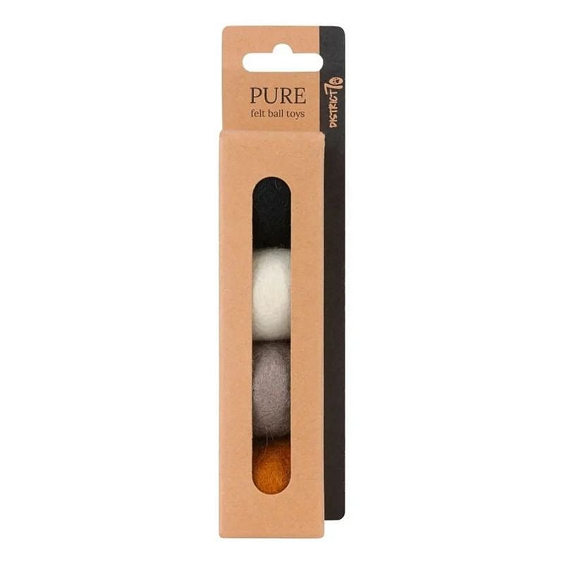 felt balls, toy, craft, grayscale, orange