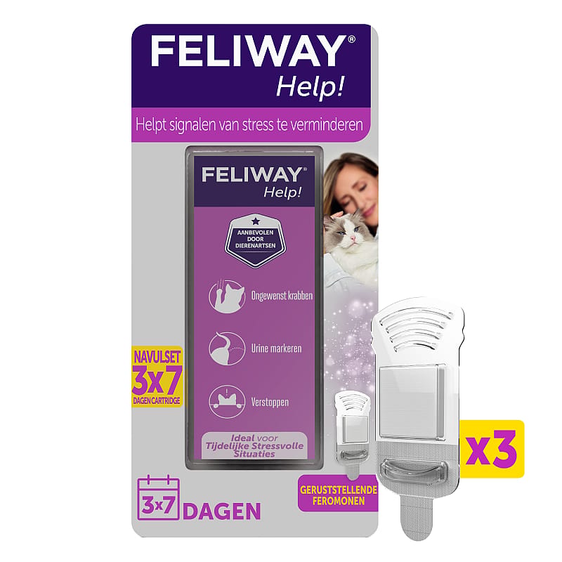 Feliway Help! Navulling 3 x 7 Dagen