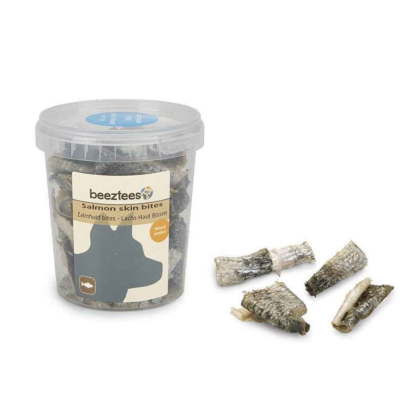 visje, beeztees, salmon skin bites, hondenkoekjes, snacks huisdier
