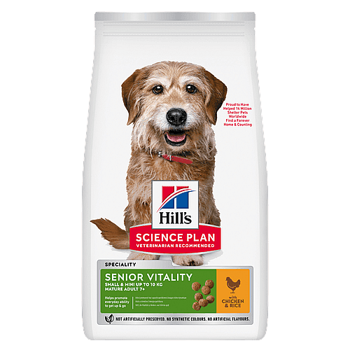 Hill's Science Plan Senior Vitality Small & Mini Mature Adult 7+ Hondenvoer Kip & Rijst