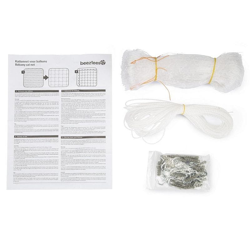 Beeztees Kattennet voor Balkon Transparant Kat